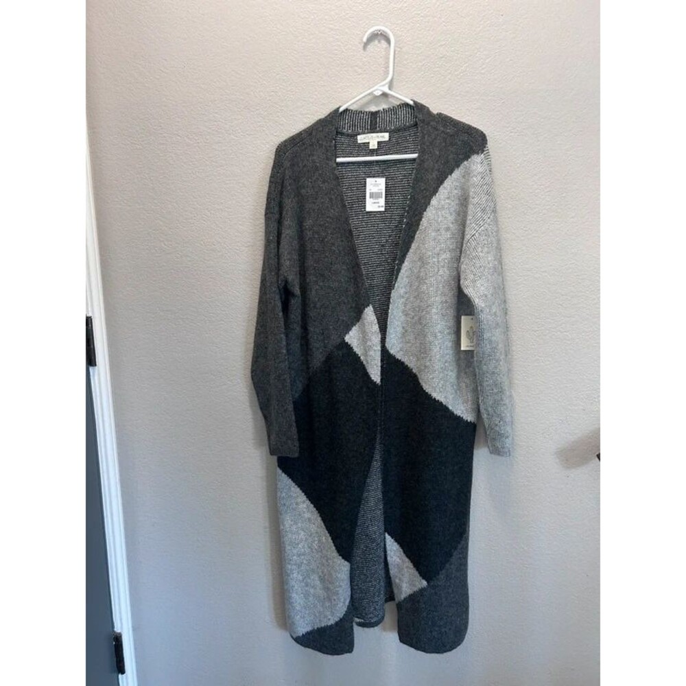 Cactus & Pearl long open cardigan